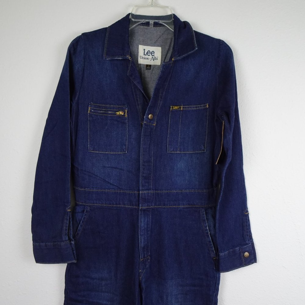 Lee Modern Union All Jumpsuit Women's Size XS Coveralls Blue Denim One Piece - Picture 3 of 13